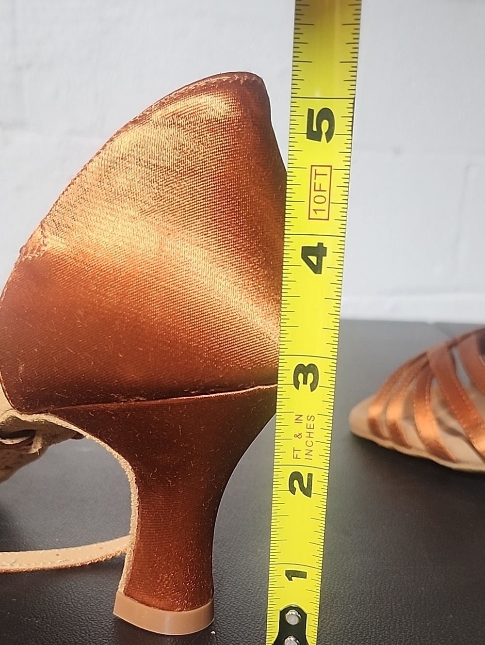Capezio Metallic Bronze Sara Strappy Dance Heels - Picture 8 of 9